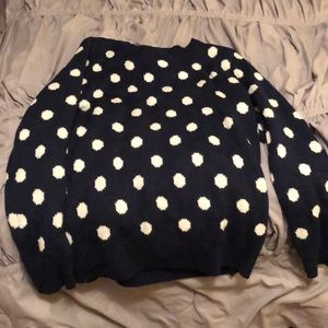 Polka dot sweater! Size L!